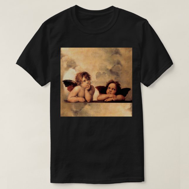 Camiseta Angels Gift Raphael Cupid Cherubs Art Namorados An (Frente do Design)