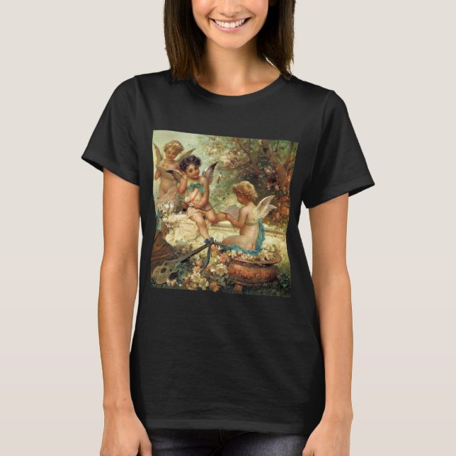 Camiseta Angels músicos por Hans Zatzka, Belas Artes Vitori (Frente)