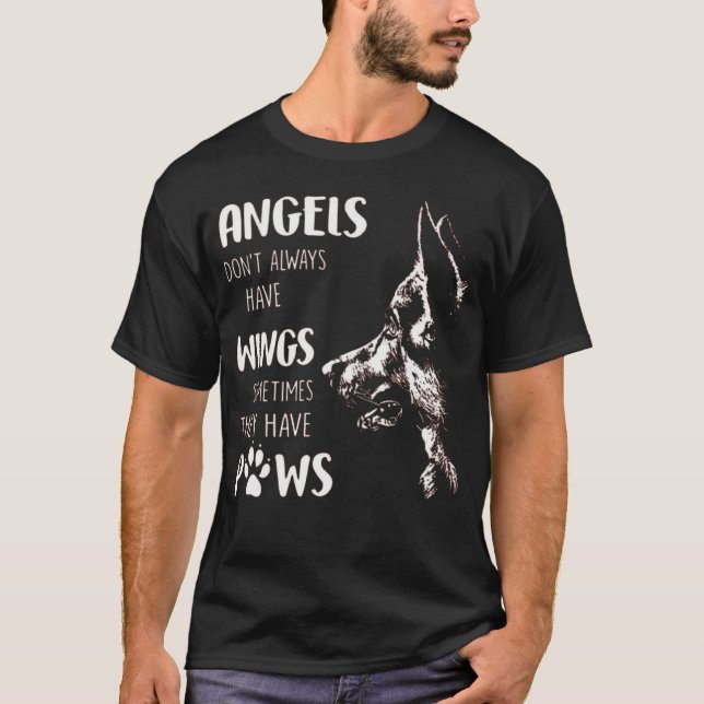 CAMISETA ANGELS NEM SEMPRE TÊM ASAS ÀS VEZES (Frente)