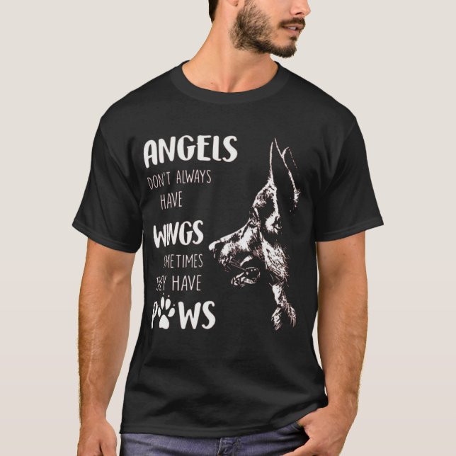 CAMISETA ANGELS NEM SEMPRE TÊM ASAS ÀS VEZES (Frente)