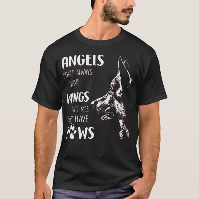 CAMISETA ANGELS NEM SEMPRE TÊM ASAS ÀS VEZES (Frente)