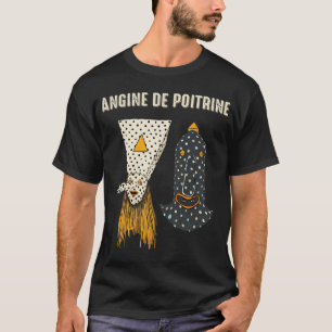 Camiseta Angina de Peito Banda Unisex, Dark Gothic Rock, 