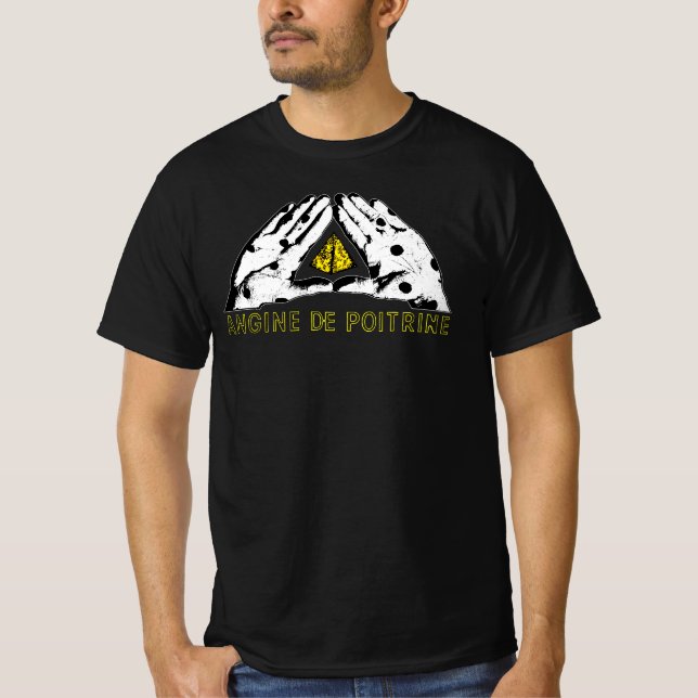 Camiseta Angine de Poitrine Mantra Rock Band Quebec Canada  (Frente)