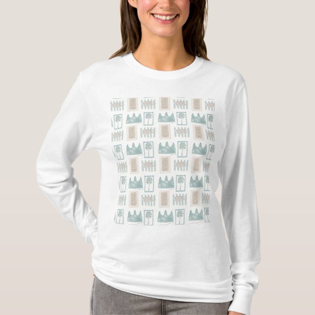 Camiseta Angkor Wat-Inspired Long Sleeve Shirt – Hand-Drawn (Frente)