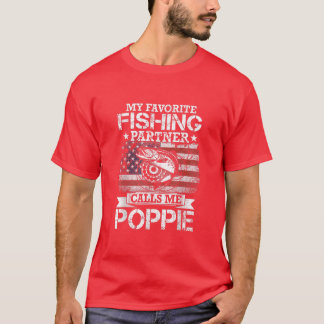 Camiseta Anglês I Meu Parceiro De Pesca Favorito Me Chama P