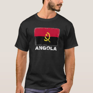 Camiseta Angola: Bandeira Apoio a Mulheres Pessoas Angolana