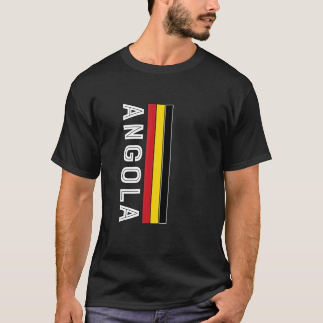 Camiseta Angola Flag Colors (Frente)