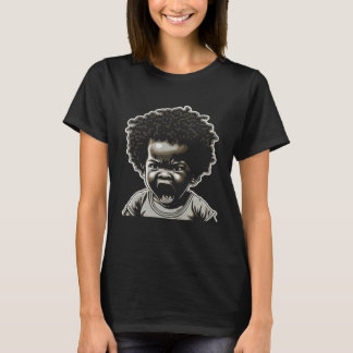 Camiseta Angry African American Kid Afro Black Pride Fight