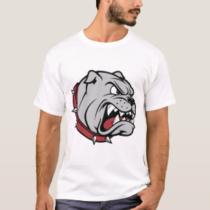 Camiseta "Angry Bulldog Mascot   T- Homens do Cão Esportivo