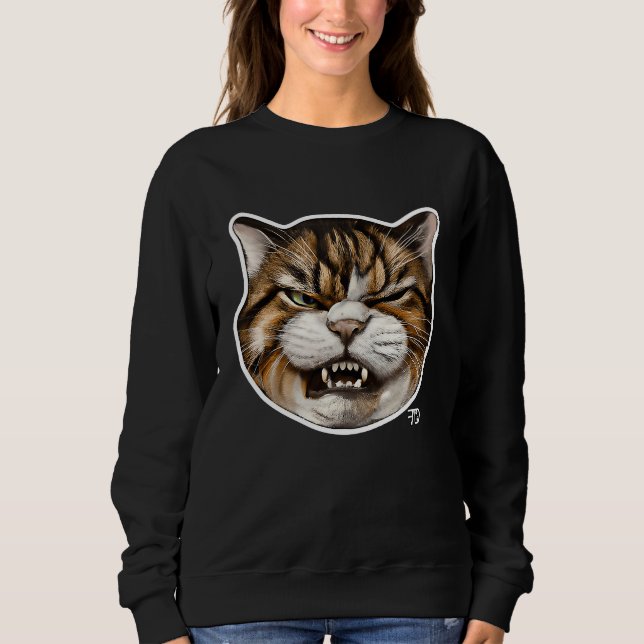 Camiseta Angry cute Cat With Bad Mood   1 (Frente)
