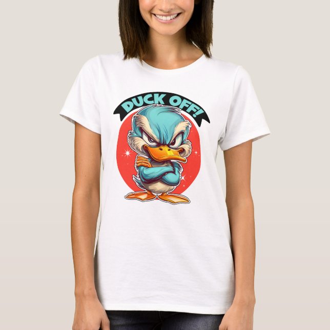 Camiseta Angry Duck Pun (Frente)
