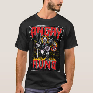 Camiseta Angry Executa Boa Manhã Atleta De Futebol Lov