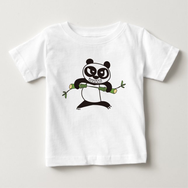 Camiseta Angry Face Panda Kung Fu (Frente)