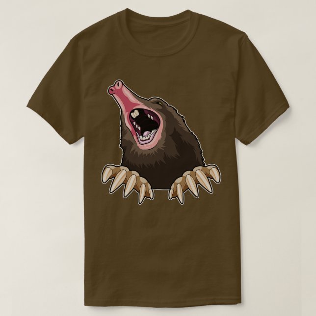 Camiseta Angry Mole (Frente do Design)