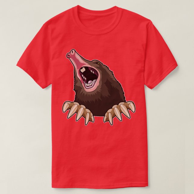 Camiseta Angry Mole (Frente do Design)