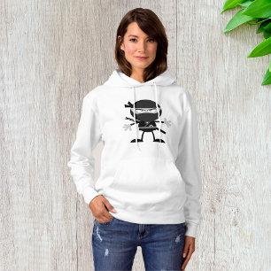 Camiseta Angry Ninja Warrior Womens Hoodie