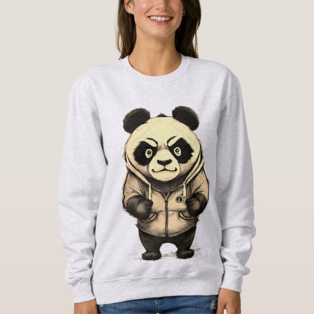 Camiseta Angry Panda Cute Animal Design (Frente)