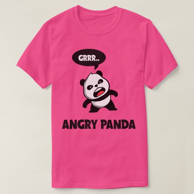 Camiseta Angry Panda Grrr (Frente do Design)