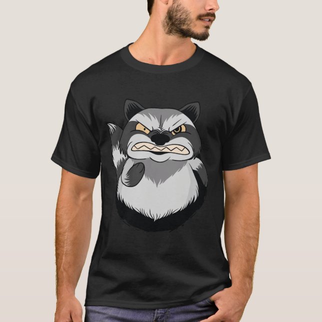 Camiseta Angry Raccoon (Frente)