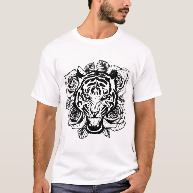 Camiseta Angry Tiger Head (Frente)