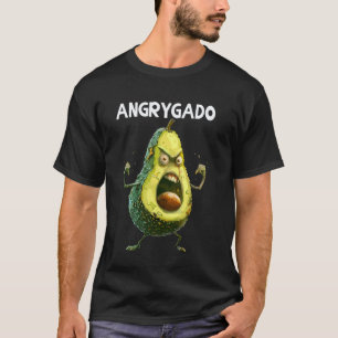 Camiseta Angrycado Pessoa Matutina Vegan Humor Abacate Vega