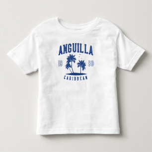 Camiseta Anguilla Palmeira Caribenha 1980
