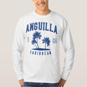 Camiseta Ânguilla Palmeira Caribenha 1980