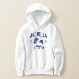 Camiseta Anguilla Palmeira Caribenha 1980 Crianças