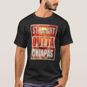 Camiseta ÂNGULO DE OURO DO hetero OUTTA CHIAPAS