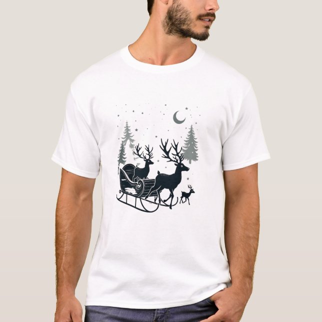 Camiseta Ângulo mágico da neve (Frente)
