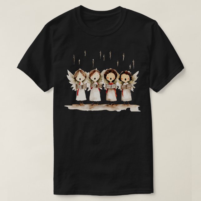 Camiseta Ângulos Cachorros Cantando 3 (Frente do Design)