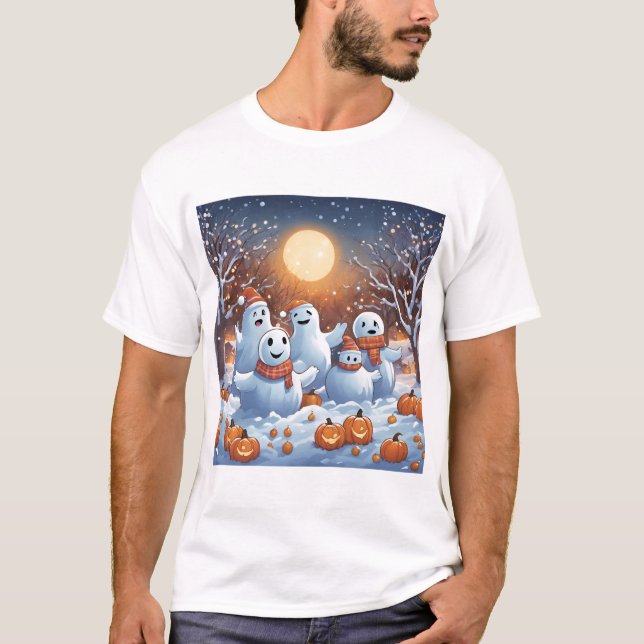 Camiseta Ângulos de neve do Fazer Fantasmas (Frente)