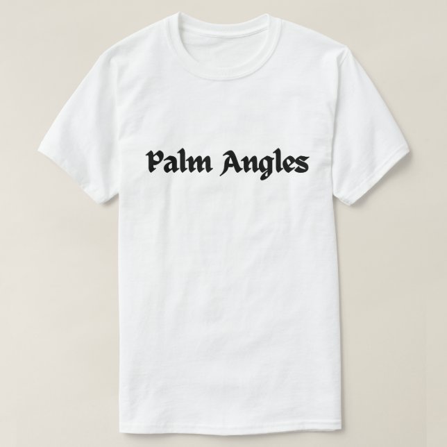 Camiseta Ângulos de Palma Tropical (Frente do Design)