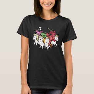 Camiseta Angustiado Koalas Andando Unicórnios Memam Criador
