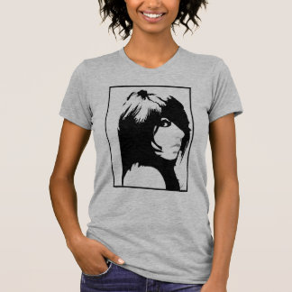 Camiseta Anika em preto e branco