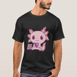 Camiseta Anim de Leitura para Mulheres Animais do Axolotl