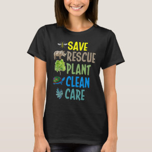 Camiseta Anim de Tartaruga do Serviço de Salvamento da Terr