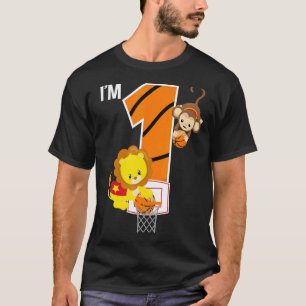 Camiseta Anim de Zoológico do Lion Monkey Party de basquete