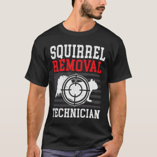 Camiseta Anima de Caça ao Esquilo do Técnico de Remoção do 