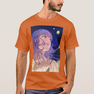 Camiseta Anima Garota Waifu Pastel Colorido Japoneses Estét