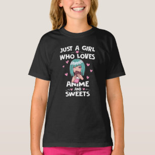 Camiseta Anima Gosta De Doces Japão Kawaii Manga Animati