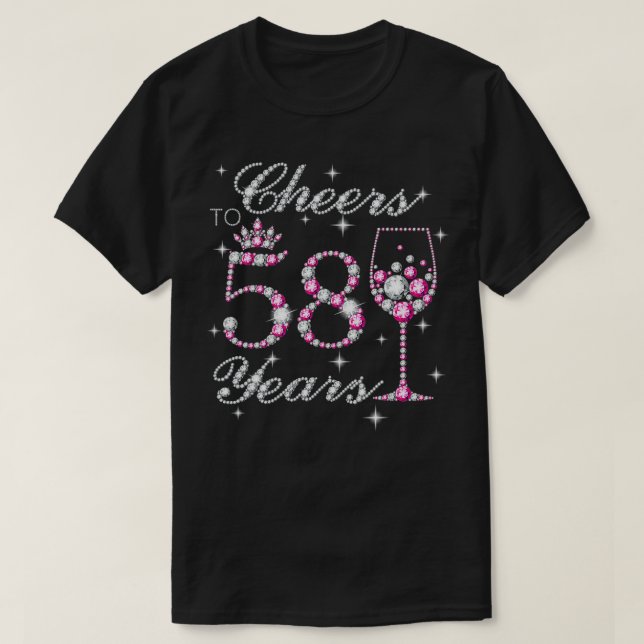 Camiseta Anima-se a 58 anos 58º Aniversário, Nascer em 1 (Frente do Design)