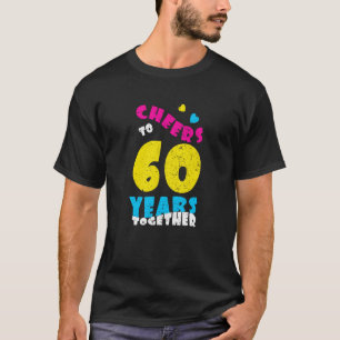Camiseta Anima-se a 60 anos juntos 60 casamentos Anniversa
