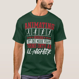 Camiseta Animação Artista de Desenho 3D Modelagem Animação