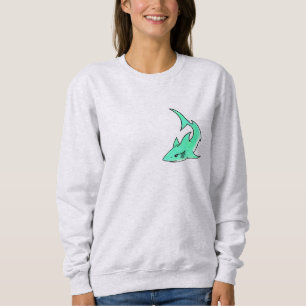 Camiseta animação com sorriso de marta azul-verde-marinheir