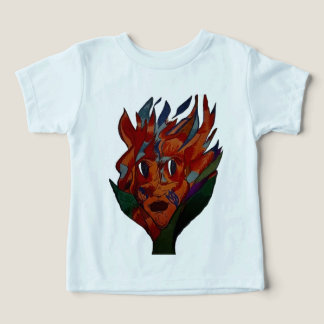 Camiseta Animação da Flor Flamejante
