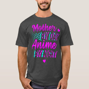 Camiseta Animação Da Mãe Por Dia Do Leitor Da Noite Otaku M