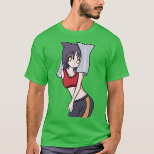 Camiseta Animação de Arte do Japão Otaku Rapariga estética