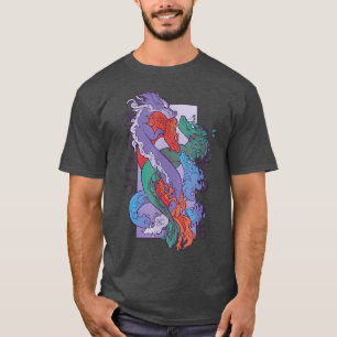 Camiseta Animação de Dragão - Japão - Vintage asiático
