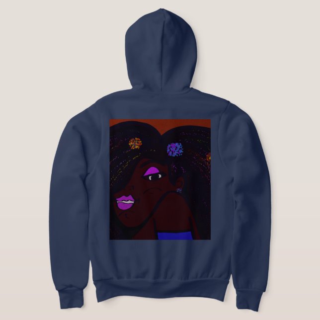 Camiseta Animação de Mulher de Cor (Postura das costas)